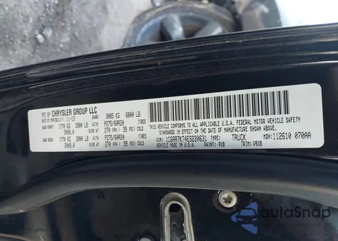 2014 Ram 1500 Express из США, поврежденный, VIN 1C6RR7KT4ES220631